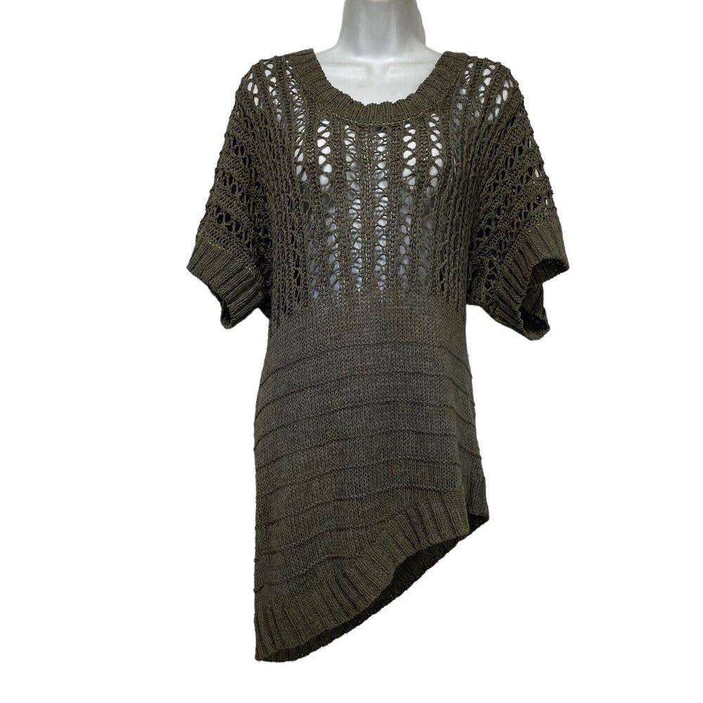 isda and co asymmetrical crochet tunic top Size XL